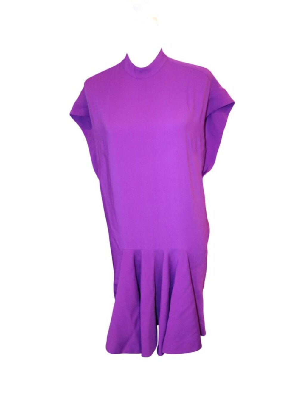 Stella McCartney Purple Pleat3ed Drop Waist Dress, Size 38